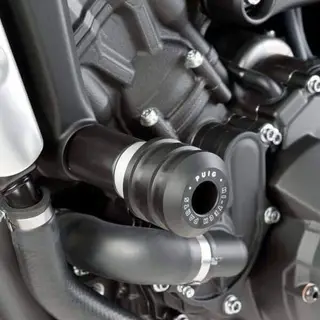 Puig Hi-Tech Vintage Frame Sliders | Bl ack | Yamaha XSR 900 2016&gt;