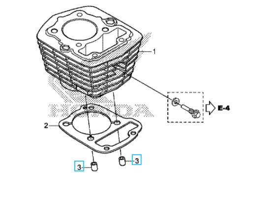 Honda "Dowel pin" 8x14 