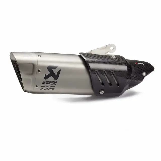 Slip-on-eksospotte i titan R6 