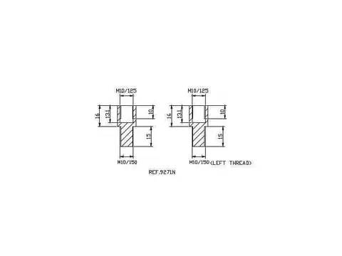Puig Mirror Adaptor Right Side | Black | BMW F650 GS 2000>2012