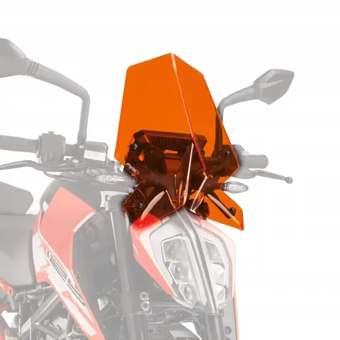 Puig Sport Screen - Orange KTM 125 Duke 2017&gt;