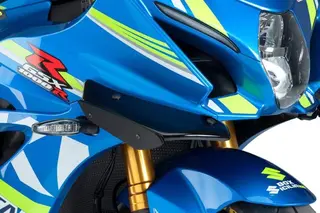 Puig Side Downforce Spoilers | Black/Bl ack | Suzuki GSXR 1000 2017&gt;