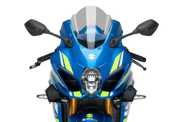Puig Side Downforce Spoilers | Black/Gr een | Suzuki GSXR 1000 2017> 