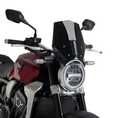 Puig Sport Screen - Sort (Opaque) Honda CB 1000 R 2018&gt;2020