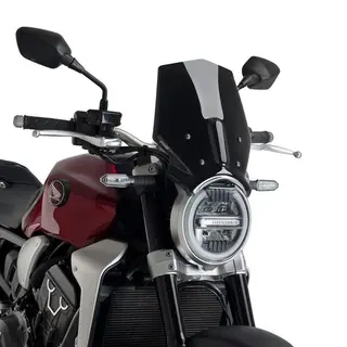 Puig Sport Screen - Sort (Opaque) Honda CB 1000 R 2018&gt;2020
