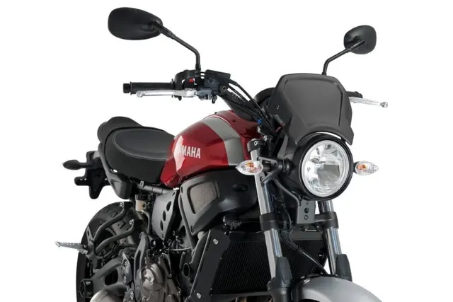 Puig Fly Screen | (Aluminium) Matte Bla ck | Yamaha XSR 700 2016> 