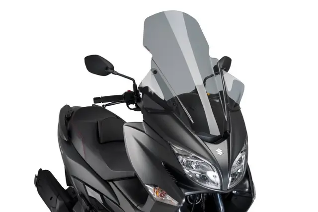Puig Touring Screen w/ Removable Handgu ards | Light Smoke | Suzuki Burgman 400 