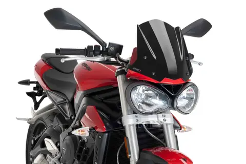 Puig Sport Screen | Black (Opaque) | Tr iumph Street Triple 765 S 2017&gt;2019