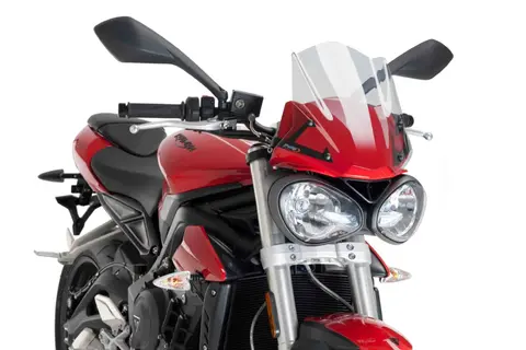 Puig Sport Screen | Clear | Triumph Str eet Triple 765 S 2017&gt;2019
