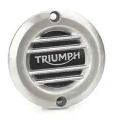 BRUSHED CLUTCH BADGE - RIBBED Triumph flere modeller
