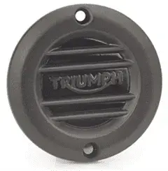 BLACK CLUTCH BADGE - RIBBED Triumph Flere modeller