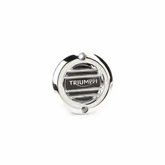 Triumph CHROME ACG BADGE - RIBBED Triumph Flere modeller