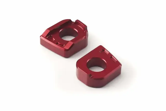 Billet Chain Adjuster, Red 