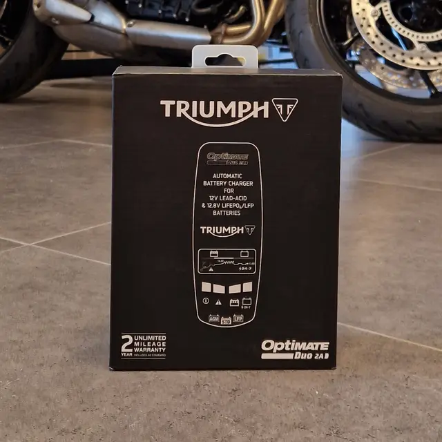 Triumph Optimate Batterilader 2A, EU 