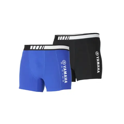 YAMAHA Paddock Boksershorts 2 pk - Bl&#229; og svart