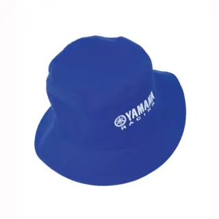 Yamaha Paddock Bøttehatt Blå Klassisk bucket hat med Yamaha-design