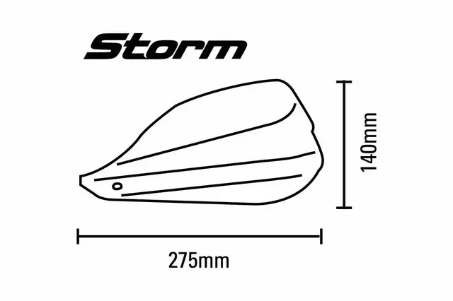 BarkBusters STORM Handguard Kit 22 mm. Single point 