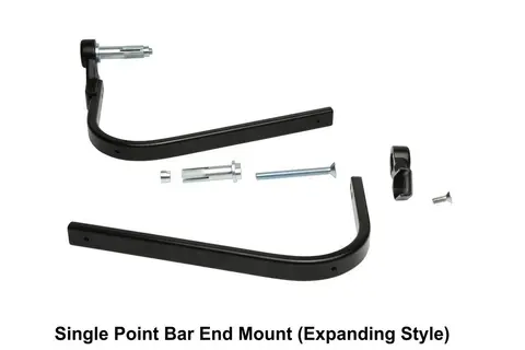 BarkBusters Universal Hardware Kits Single Point Bar End Mount (Expanding)