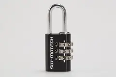 Sw-Motech Lock for motorcycle luggage Black. Combination lock.