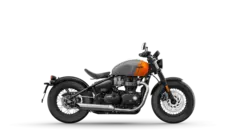 Triumph Bonneville Bobber 2025 Matt Graphite/Matt Baja Orange