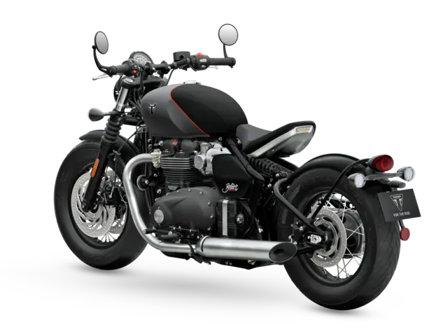 Triumph Bonneville Bobber 2026 SATIN MINERAL GREY/SATIN SAPPHIRE BLACK 