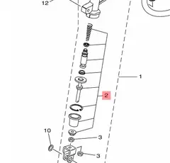 Yamaha Overhalingssett Bremsepumpe Bak CYLINDER KIT, MASTER
