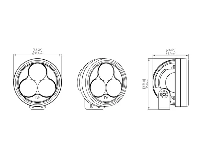 DENALI LED-Kjørelys TriOptic 2.0 D3 Ekstralys 
