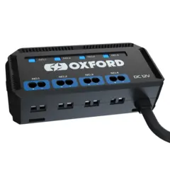 Oxford Str&#248;mfordelingsblokk 4 utganger, med stying og sikring