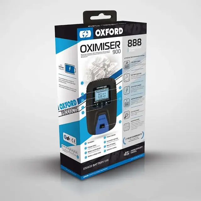Oxford Oximiser 888 Batterilader Vedlikeholder MC og ATV-batterier 