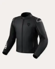 REV'IT! Quadratic Skinnjakke 46 Sort/Hvit