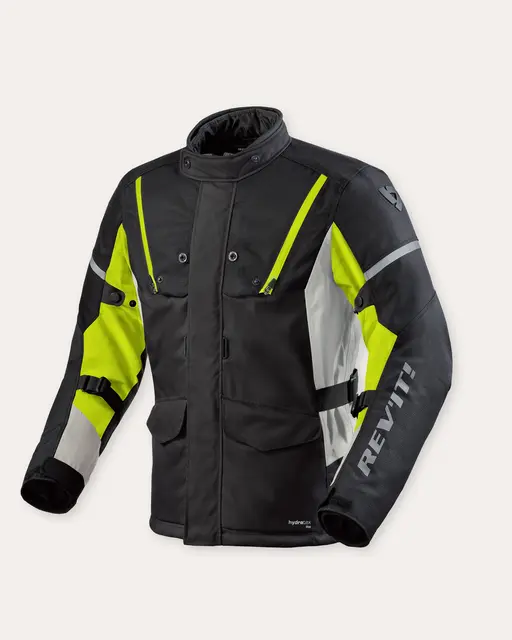REV'IT! Horizon 3 H2O Jakke Sort/gul L Laminert touringmodell 
