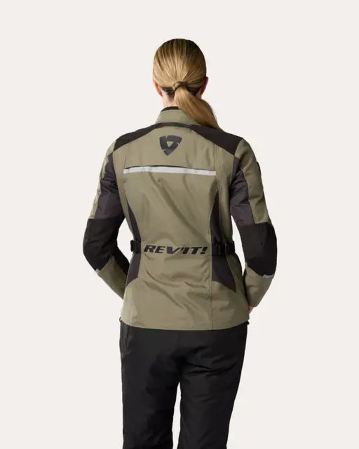 REV'IT! Voltiac 3 H2O Dame Grønn/sort 44 Vanntett jakke 