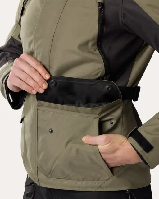 REV'IT! Voltiac 3 H2O Dame Grønn/sort 44 Vanntett jakke 