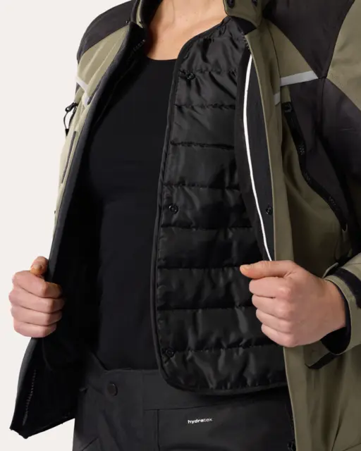 REV'IT! Voltiac 3 H2O Dame Grønn/sort 44 Vanntett jakke 