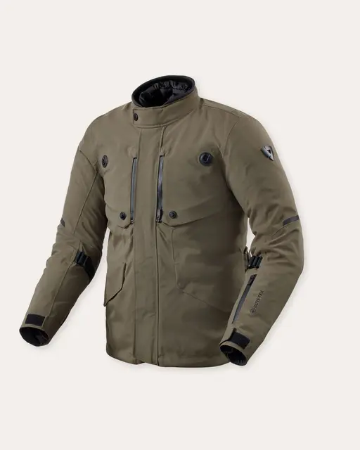 REV'IT! Trench 2 GTX Jakke Grn/sort L GORE-TEX med god ventilasjon 