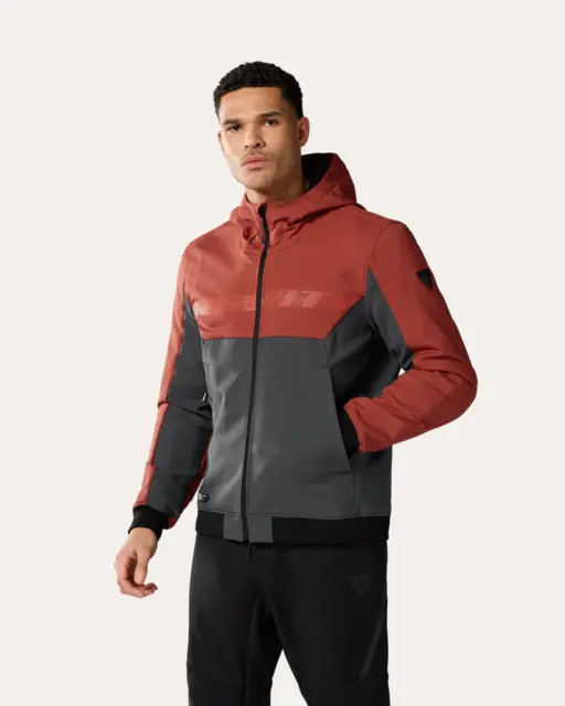 REV'IT! Parabolica 2 Jakke Rød S Hoodie med høy sikkerhet 