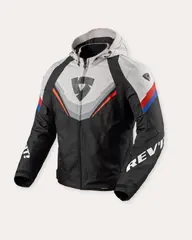 REV&#39;IT! Quantum 3 H2O Jakke Black/si S Vanntett hettejakke