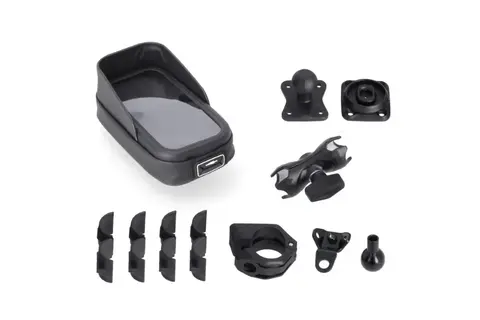 Sw-Motech GPS mount kit with Phone Case for handlebar/mirror thread