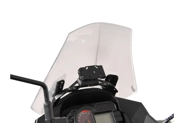 Sw-Motech GPS mount for cockpit Black. Kawasaki Versys 1000 (12-14). 