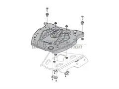 Sw-Motech Quick-Lock Adapter Alu-Rack Givi/Kappa Monokey