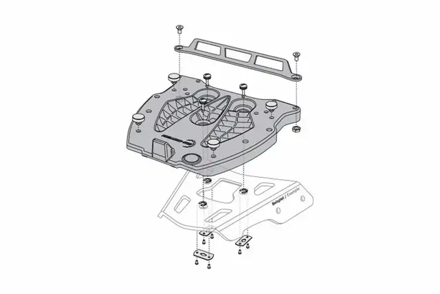 Sw-Motech Adapter Kit Alu-Rack Givi/Kappa Monolock 