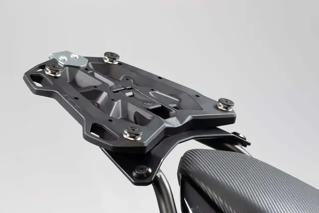 Adapter plate for STREET-RACK For TRAX topcase ADV/ION/EVO. Black. 