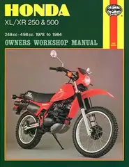 Haynes Bok Honda Xl/Xr250/500 /(78-81)