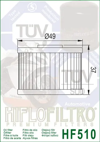 Hiflo Oljefilter HF510 - Royal Enfield 