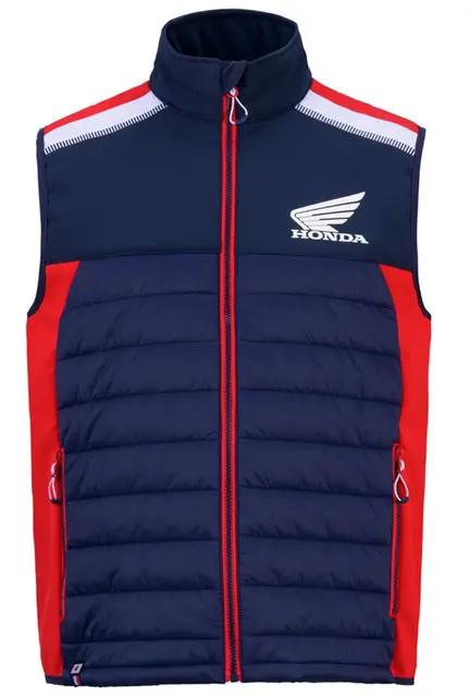 Honda Racing Vest M Marineblå vest med Honda Racing design 