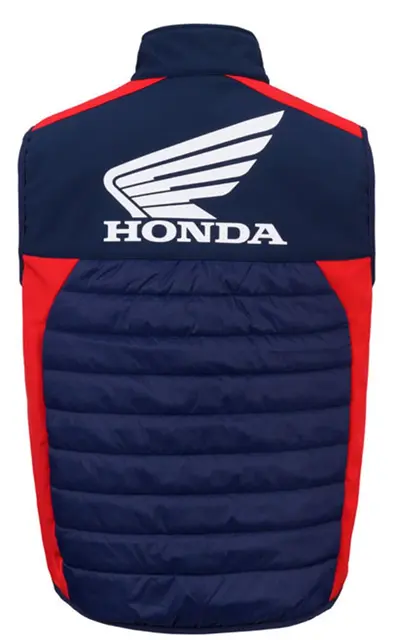 Honda Racing Vest M Marineblå vest med Honda Racing design 