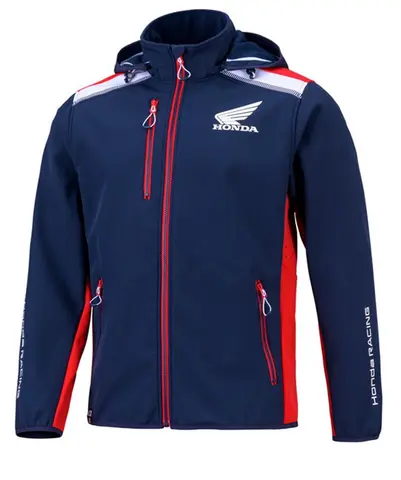 Honda Racing Jakke Marinebl&#229; jakke med Honda Racing design