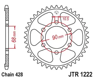 JT 48T Bakdrev Honda CB125R 2021