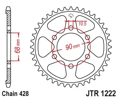 JT 48T Bakdrev Honda CB125R 2021