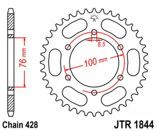 JT Bakdrev MT-125 (20-) YZF-R125 (09-)